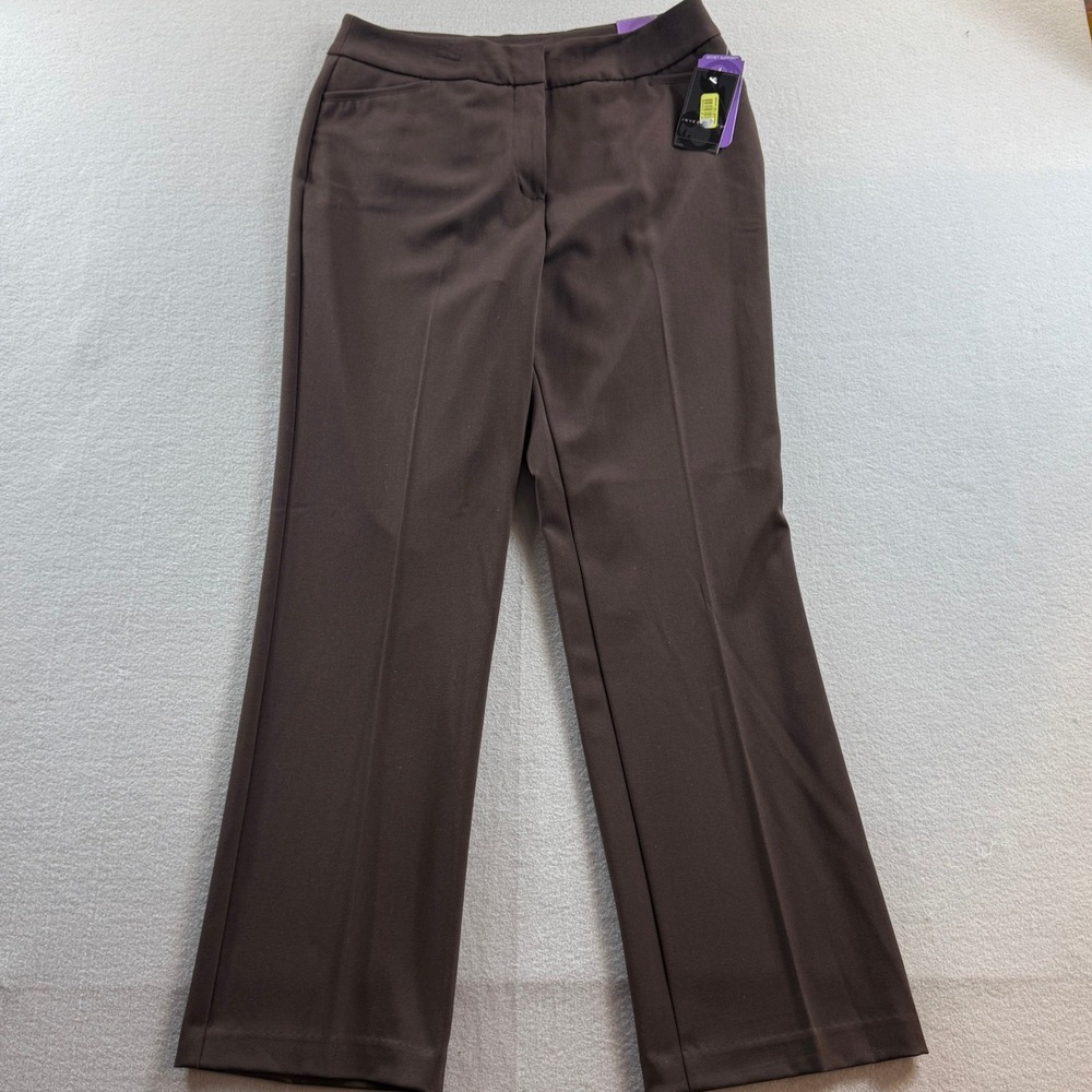 Investments Dress Pants Womens 10R Brown Secret Support Flare Leg 31x31